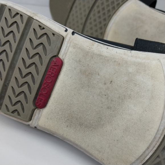 Aerosoles Women's size 7.5 Comfort Mary Jane stretch straps Black Slip-On Shoes - Picture 11 of 11